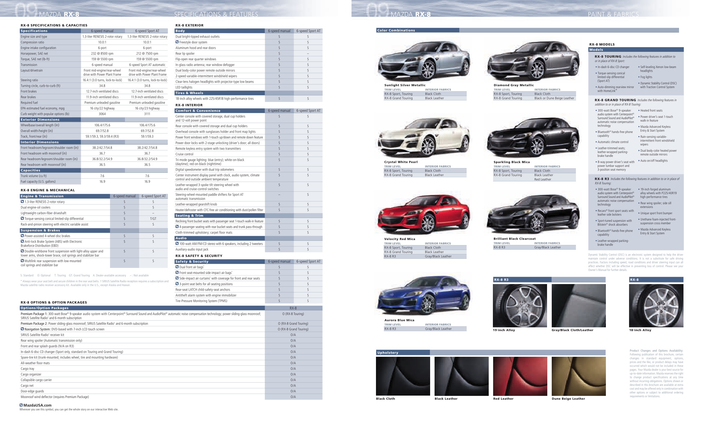 2009 Mazda RX-8 Brochure Page 5